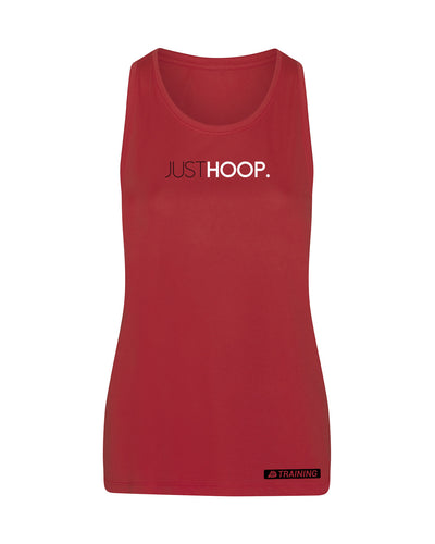 Just Hoop Fire Red Womens Performance Vest