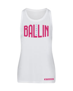 Ballin Always White Womens Performance Vest