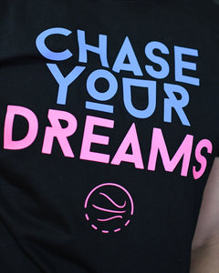Chase Your Dreams Mens Black T-Shirt