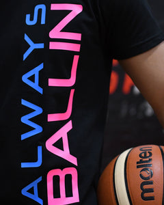 Vertical AB Mens Black T-Shirt
