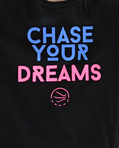 Chase Your Dreams Kids Black T-Shirt