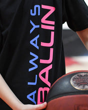 Vertical AB Kids Black T-Shirt