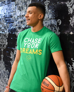 Chase Your Dreams Mens Green T-Shirt