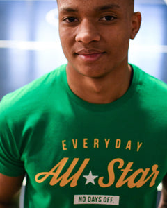 Everyday All-Star Mens Green T-Shirt