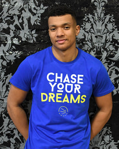 Chase Your Dreams Mens Royal Blue T-Shirt