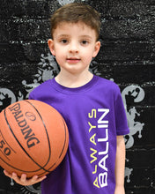 Vertical AB Kids Purple T-Shirt